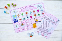 Набор мотивационный "Календарь чистки зубов" в розовом или голубом цвете